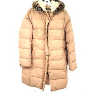Ralph Lauren L faux fur trim hood full zip coat. Approximately Length 36 Bust 21
